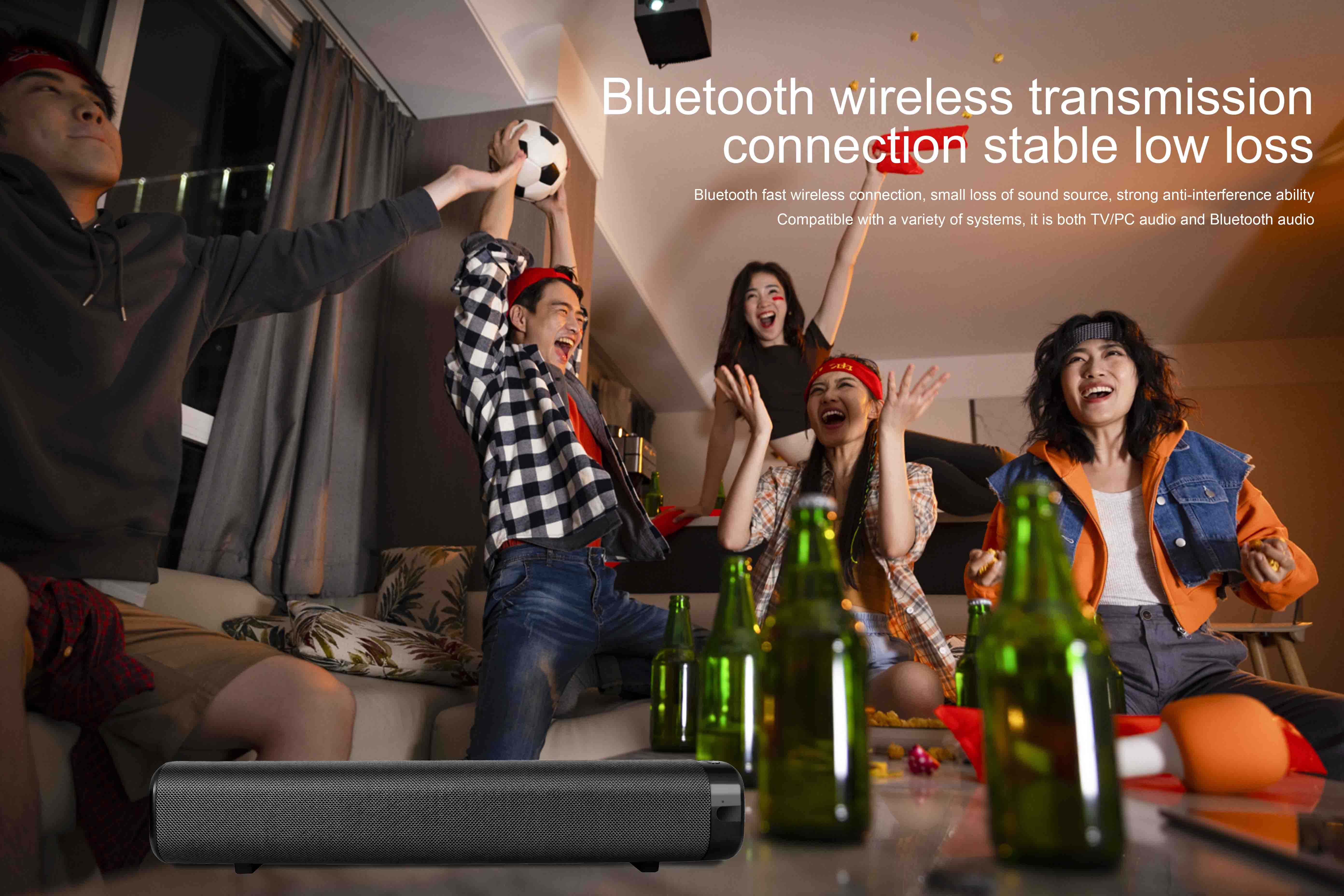 Wireless Soundbar Speaker AS-HSB104 at party