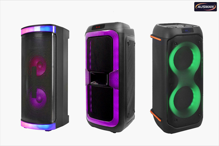 AUSMAN Plastic case portable speakers