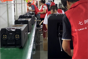 Tower Speaker Assembly Line