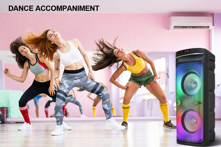 Wireless Bluetooth Tower Speaker AS-1022 in dancing room