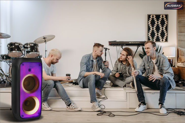 Bluetooth Speaker with Lights AS-0808H for band use