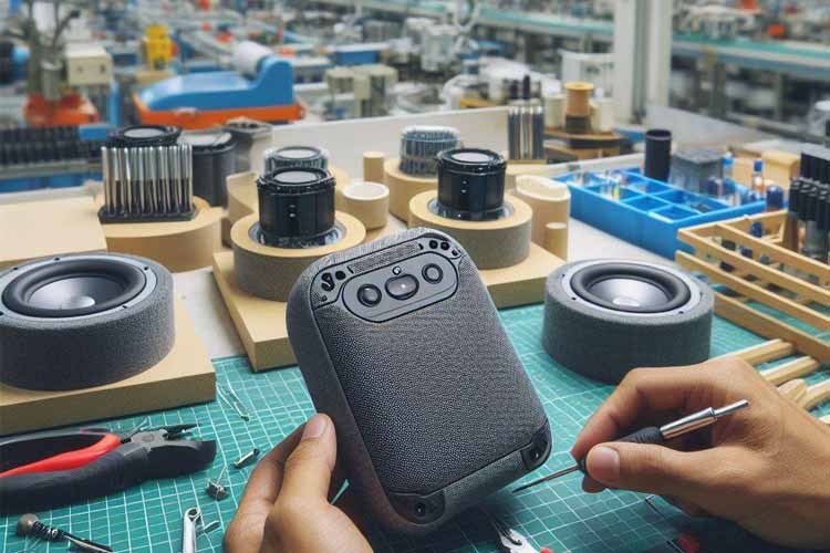 Portable speaker manufacturing