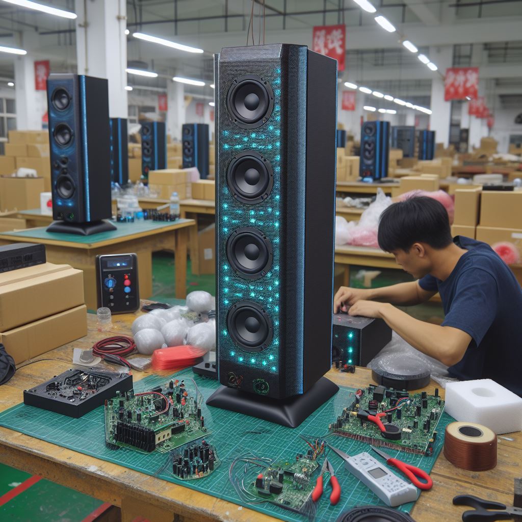Bluetooth speaker production line