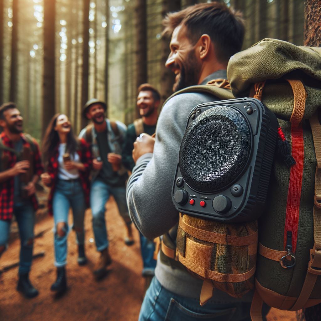 Outdoor Speaker in forest activities