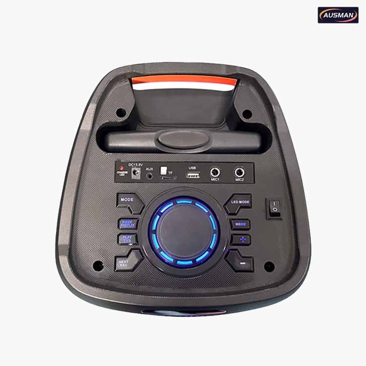 AS-5053 Portable Party Speakers control panel