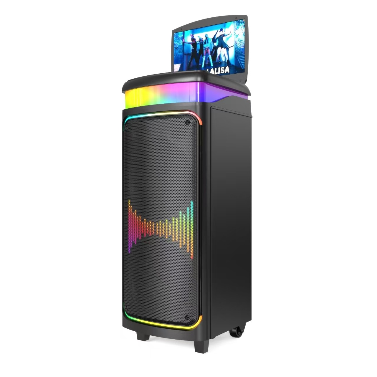 Side view of the Karaoke Speaker With Screen
