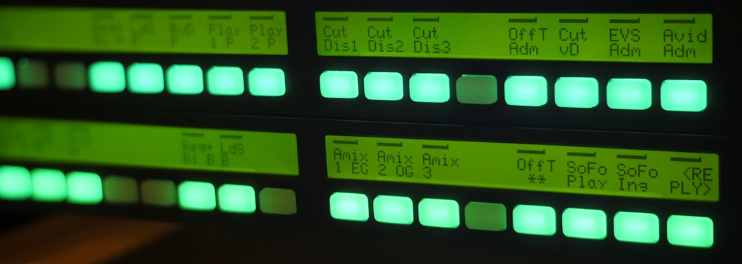 A close-up of the back panel of an active speaker showing various inputs and controls.