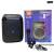 Black Plastic Portable Bluetooth Speaker With Microphone