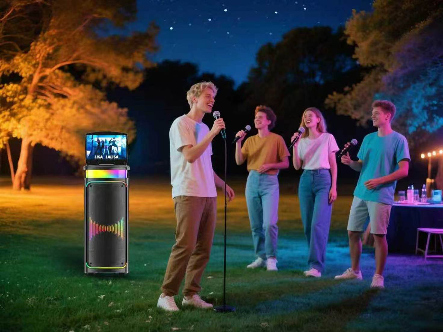 karaoke speaker with screen