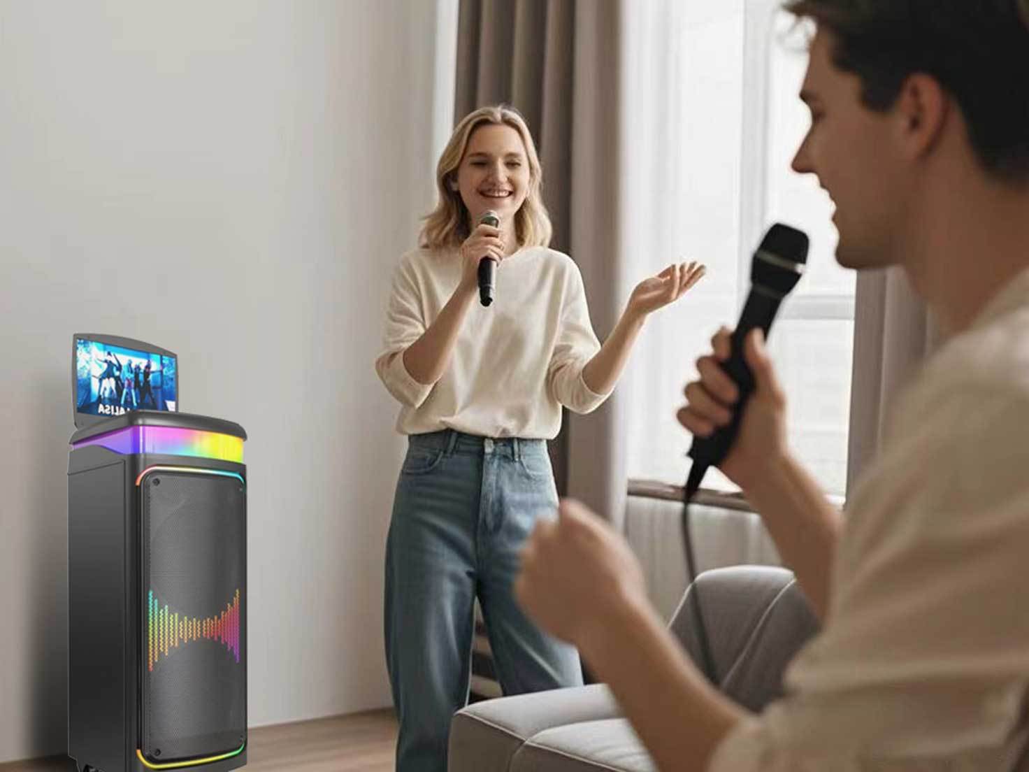 speaker with touch screen