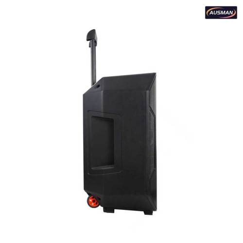Powered Portable PA Speaker System With Wheels and Pull Rod