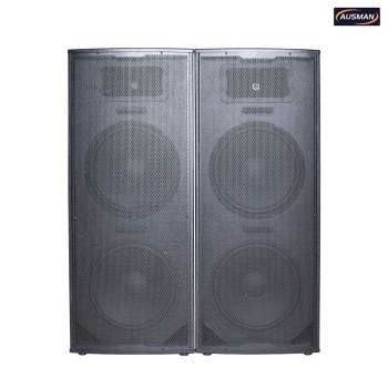 Pair Dual Flooring Standing Bluetooth Tower Speaker With Subwoofers
