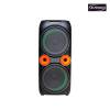 Double 10-inch Subwoofers Party Speaker Box With Two Wireless Microphones