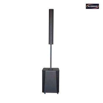 Portable Column PA System & Sound Column Speaker with Dual Wireless Mics