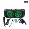 Portable Wireless Party Speaker with Shoulder Strap & Wired Mic