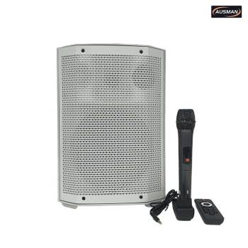 Versatile White Plastic Portable Bluetooth Speaker for Party