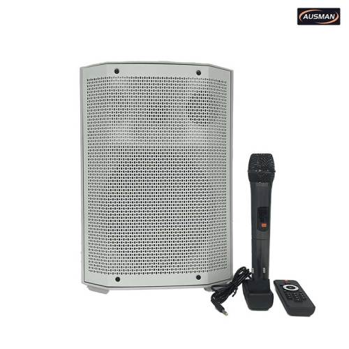 Versatile White Plastic Portable Bluetooth Speaker for Party