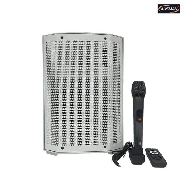 Versatile White Plastic Portable Bluetooth Speaker for Party