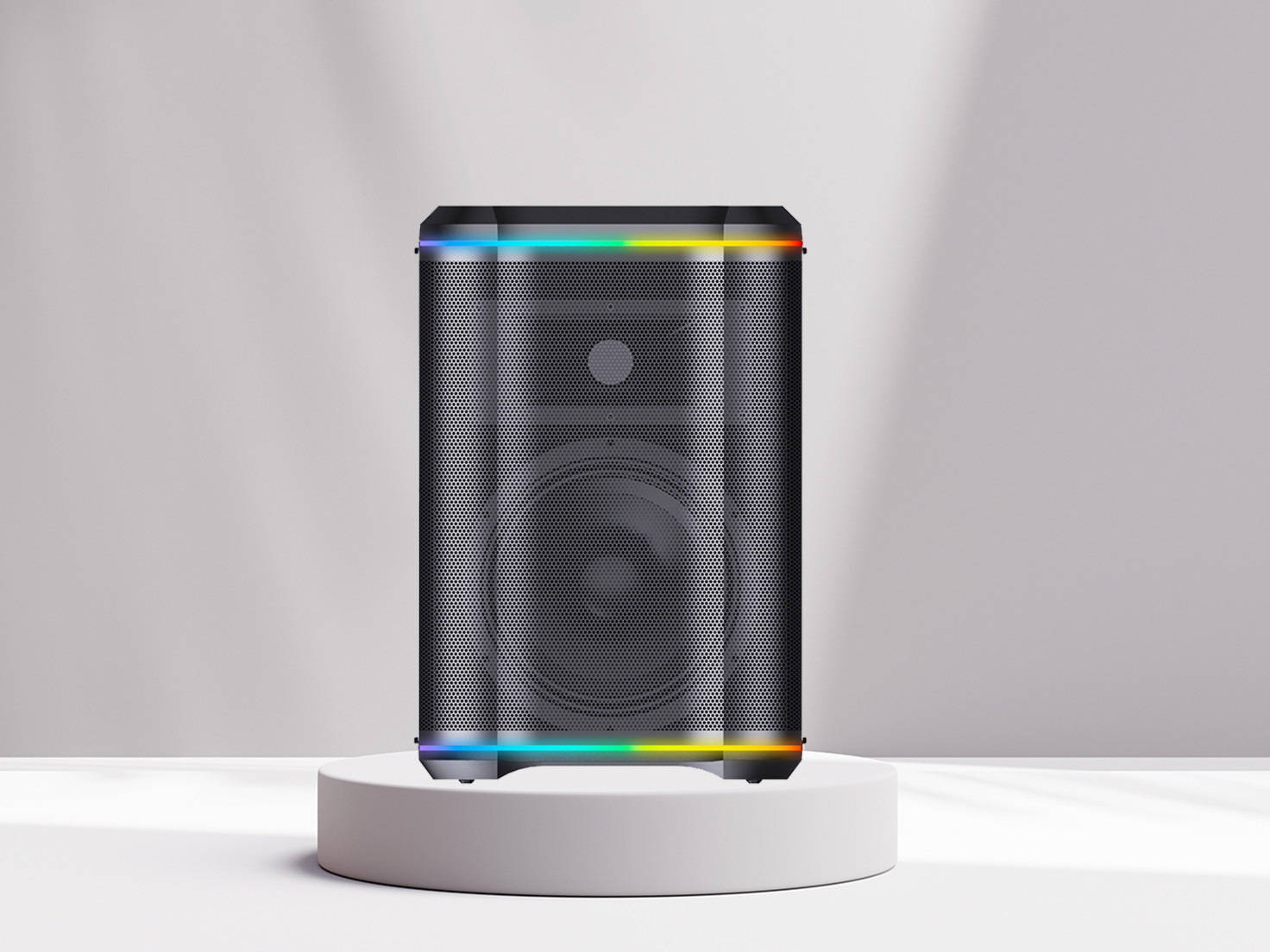 powered subwoofer box system