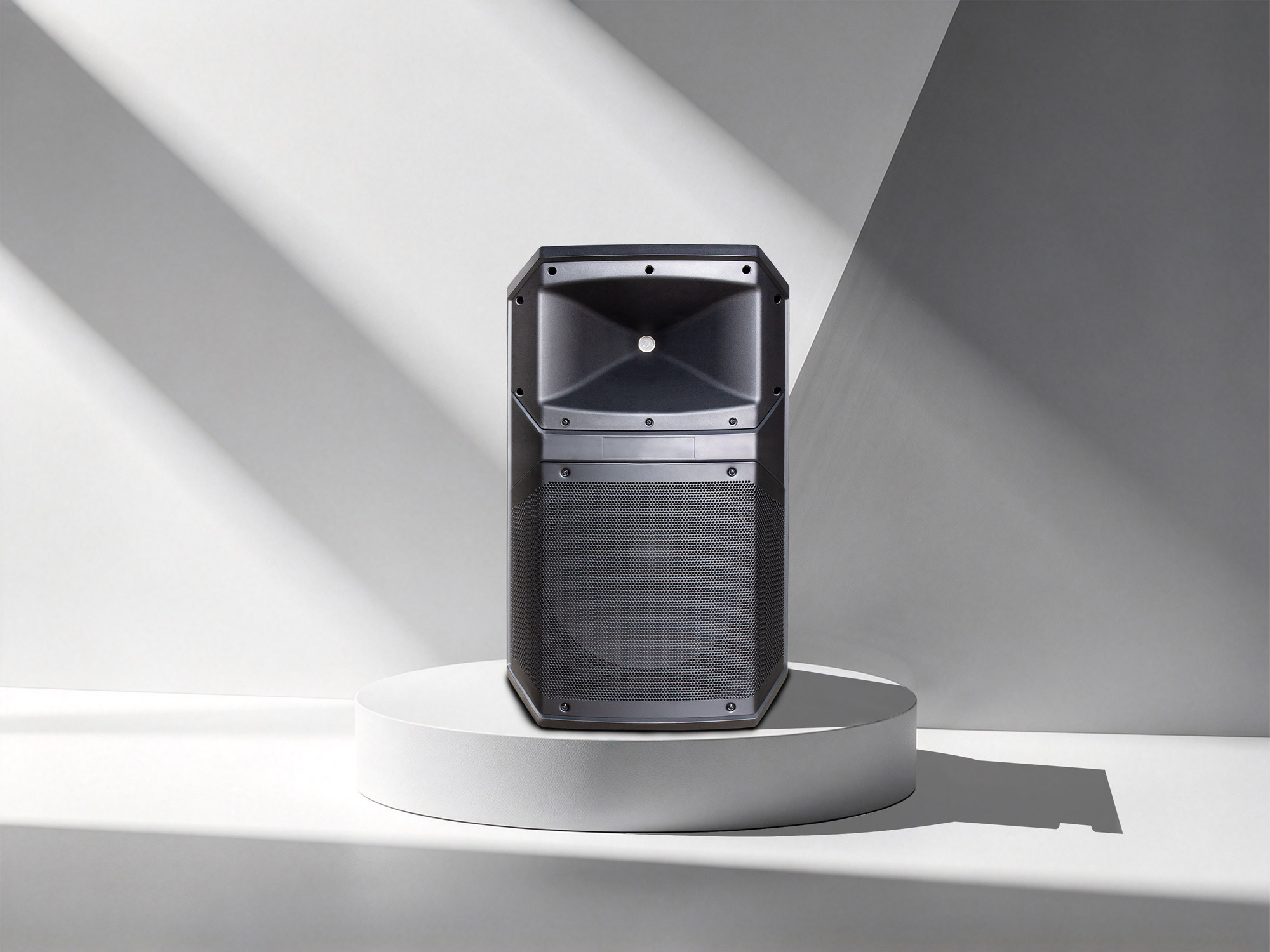 powered subwoofer box system