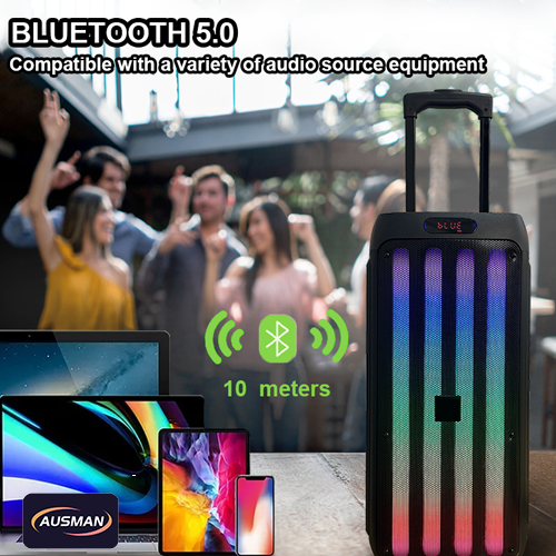 AS-5053 Portable Party Speakers outdoor use