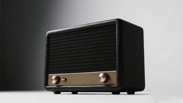 Black Retro Bluetooth Speaker