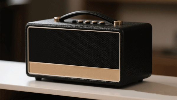 vintage speaker black