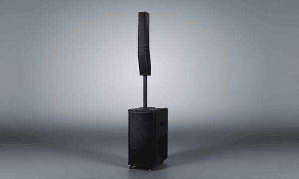 Portable Powered Line Array Speaker with wheels AS-VC16
