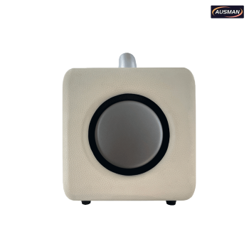 Classical White Leather Retro Looking Diaphragm Speaker Wholesale