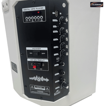 Versatile White Plastic Portable Bluetooth Speaker for Party