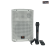 Versatile White Plastic Portable Bluetooth Speaker for Party
