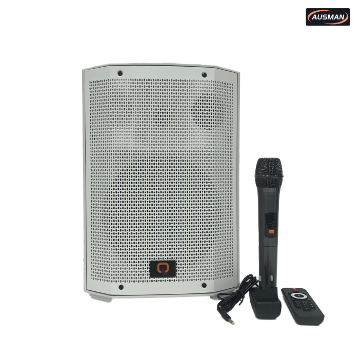 Versatile White Plastic Portable Bluetooth Speaker for Party