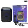 Black Plastic Portable Bluetooth Speaker With Microphone