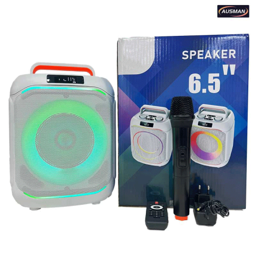 Black Plastic Portable Bluetooth Speaker With Microphone