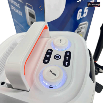 Black Plastic Portable Bluetooth Speaker With Microphone