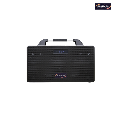 Portable Wireless Bluetooth Speaker with Retro Leather Design