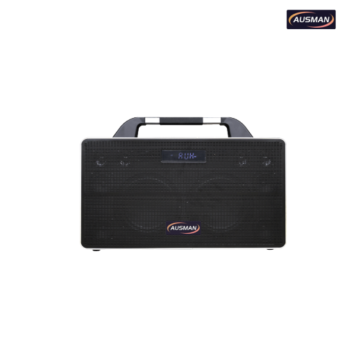 Portable Wireless Bluetooth Speaker with Retro Leather Design