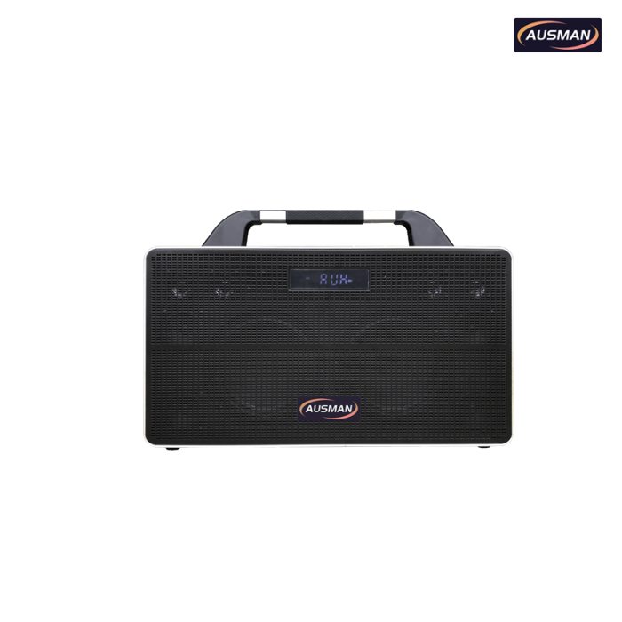 Portable Wireless Bluetooth Speaker with Retro Leather Design