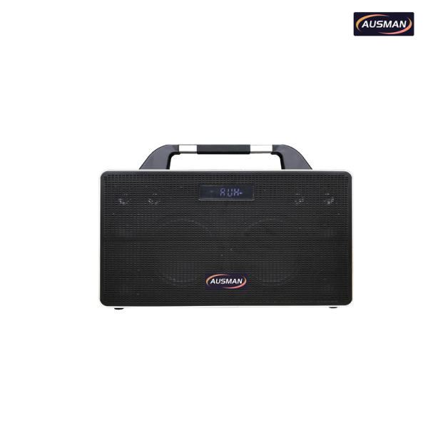 Portable Wireless Bluetooth Speaker with Retro Leather Design