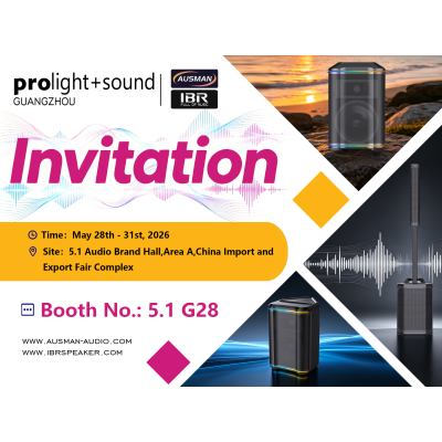 Ausman Audio presenta sus nuevos diseños de altavoces en Prolight + Sound Guangzhou 2026.