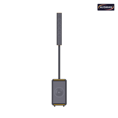 Lightweight & Compact Portable Column PA System with Subwoofer