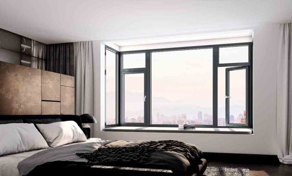 Aluminum Casement Window Hurricaneproof for Residential Use