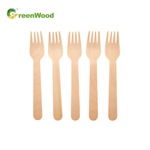 160mm Wooden Disposable Fork Wholesale | Birch Wood | Eco-friendly Biodegradable Fork
