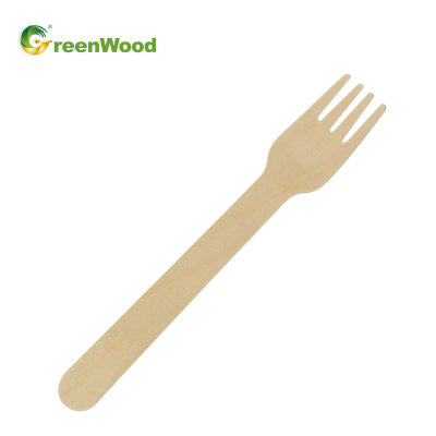 140mm Disposable Wooden Fork Wholesale | OEM Acceptable | Biodegradable Compostable Fork