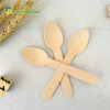 110mm Wooden Disposable Small Spoon Wholesale | BirchWood Ice Cream Spoon | Eco-friendly Biodegradable Mini Spoon