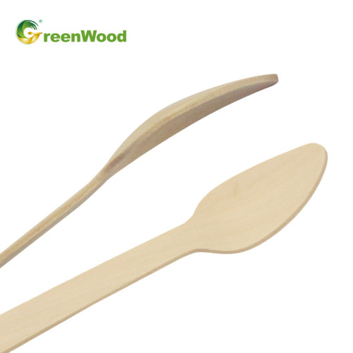 110mm Wooden Disposable Small Spoon Wholesale | BirchWood Ice Cream Spoon | Eco-friendly Biodegradable Mini Spoon
