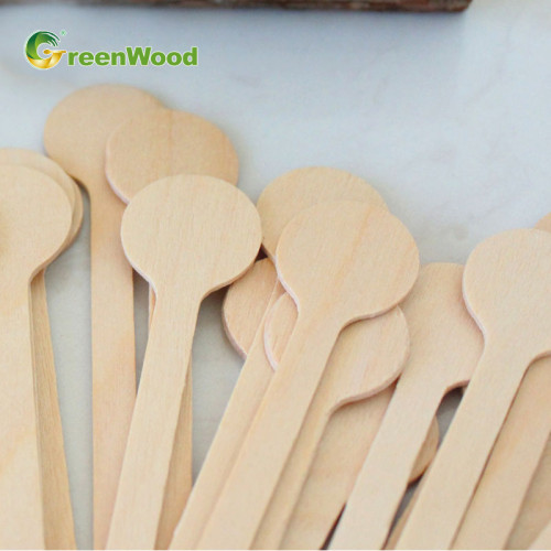 Wooden Stir Sticks Wholesale | Biodegradable Bulk Disposable Wooden Stir Sticks for Coffee | Fillister Head Wooden Drinking Stirrers