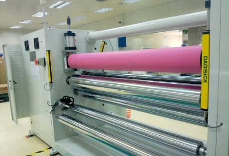 Print Coating Machine Safety Enhanced with Safety Light Barrier Sensor