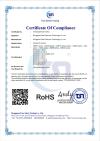 RoHS Certificate of Ultrasonic sensors