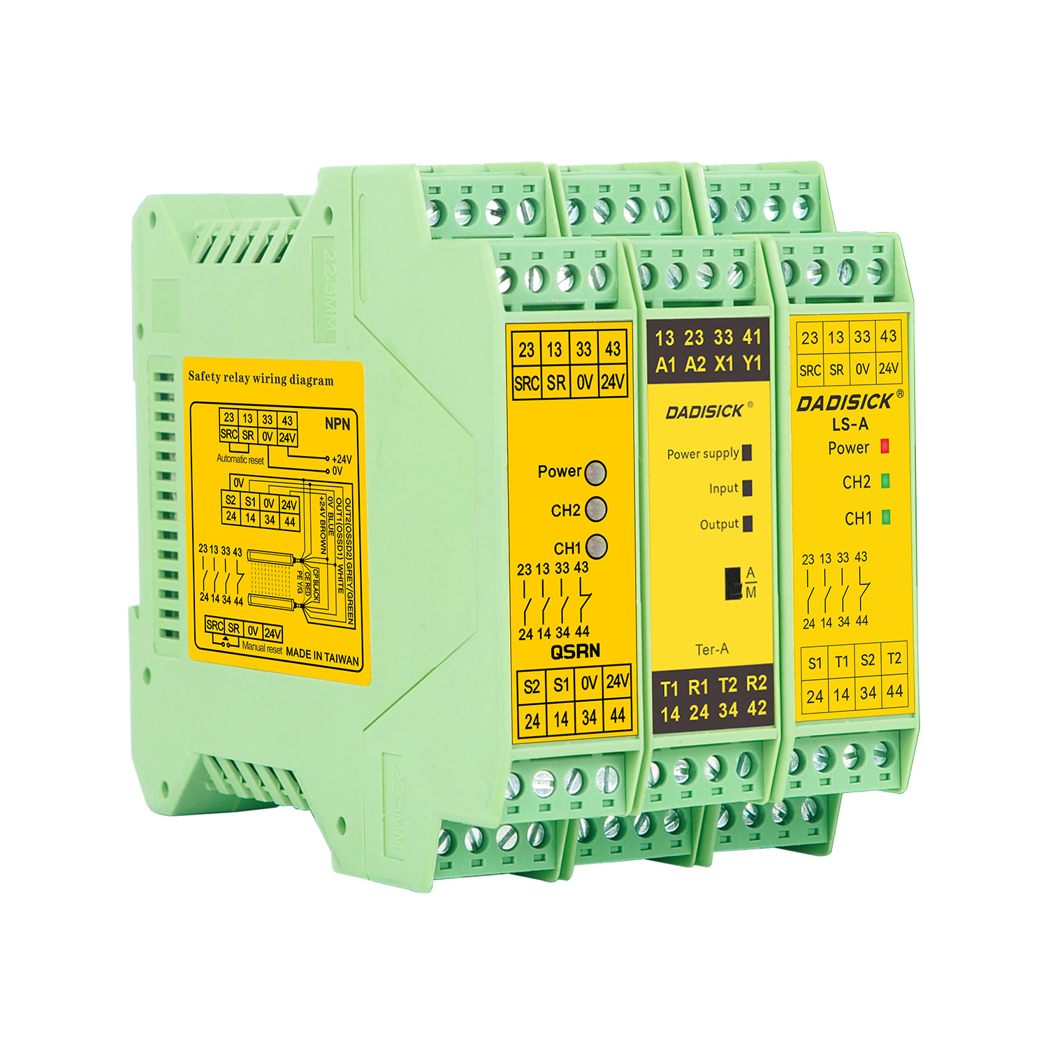 Dual-channel Design Safety Relay